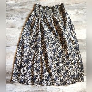 GEORGE Geometric Black/White/Gold Swing Skirt